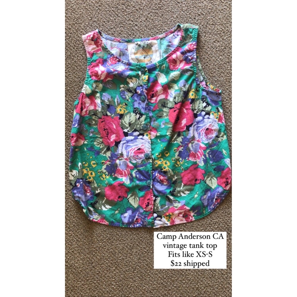 Vintage Floral Tank Top